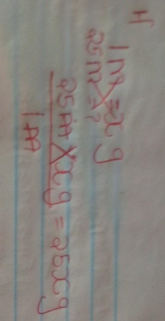 1. If Im of wire has mass of xg, what will be the mass of 25m of the same wire?​-example-1