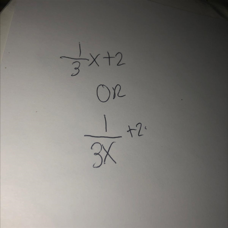 Y=1/3x+2 Is this a linear equation or nonlinear-example-1