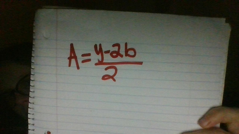 2a + 2b = y Solve for the variable, a-example-1