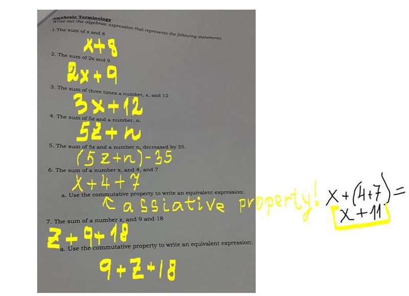 PLEASE HELP ME!! algebraic terminology ​-example-1