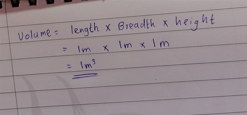 A cube has side length of 1 meter. Determine the volume of the cube. Include all of-example-1