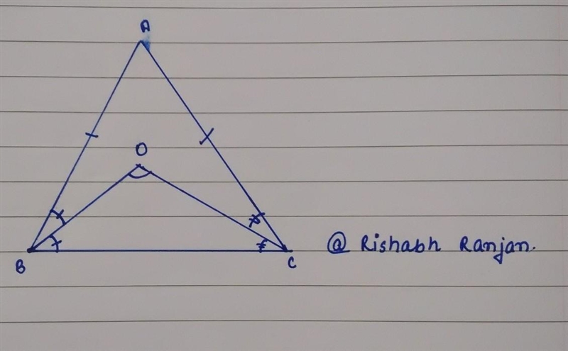 \underline{ \underline{ \text{Question}}} : In the adjoining figure , ABC is an isosceles-example-1