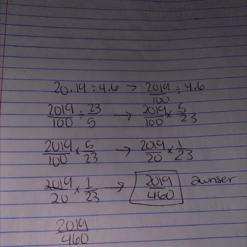 20.19÷4.6 Answer show your work​-example-1