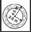 A set of two concentric circles is shown above. What is the area of the shaded portion-example-1