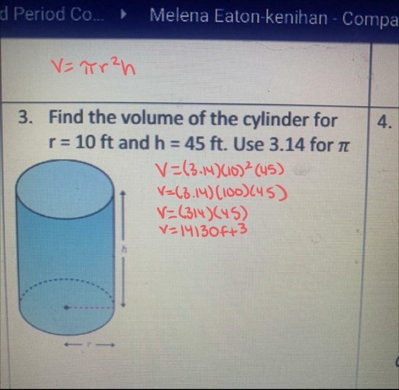 Find the volume of the cylinder-example-1