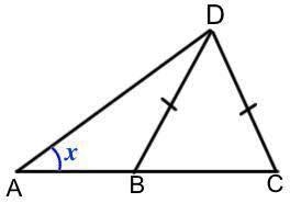 4 A, B & C lie on a straight line. BD = CD. ∠ BDC = 50° and ∠ ADB = 10°. Work-example-1