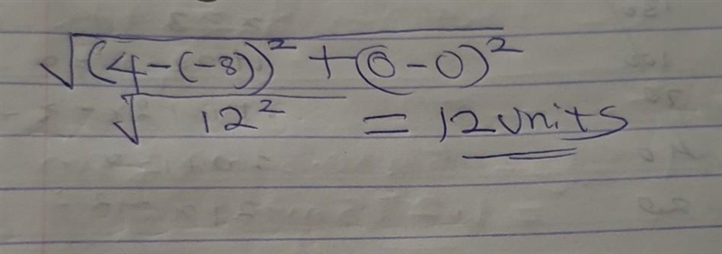 Find the distance between the pair of points: (0,-8)and (0,4)-example-1