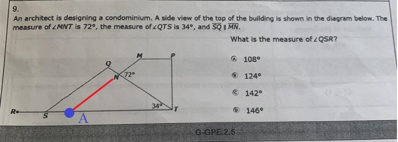 9. what is the measure of QSR-example-1