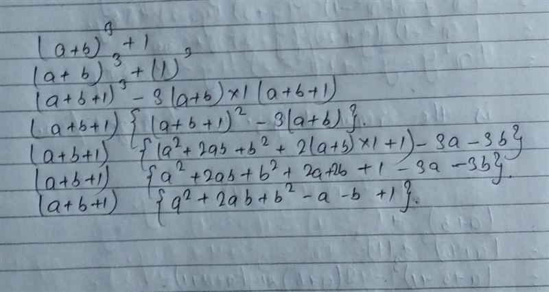 Resolve into factor :(a+b) ^3+1​-example-1