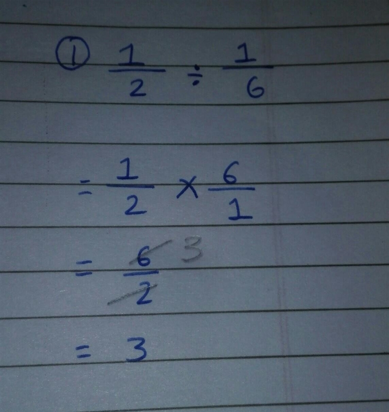 What does 1/2 ÷ 1/6 equal I'm to lazy to do the math lol. ​-example-1