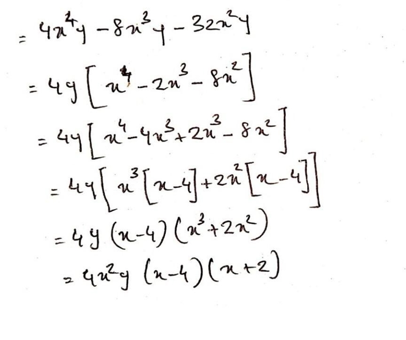 Which expression is equivalent to 4x4y - 8x*y - 32x+y?-example-1