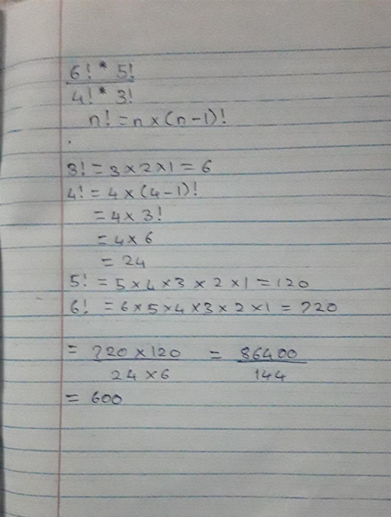 Simplify: 6!*5!/4!*3! 5.5 600 55 60-example-1