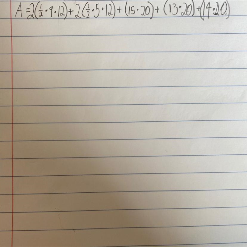 Work out the surface area of this triangular prism-example-1