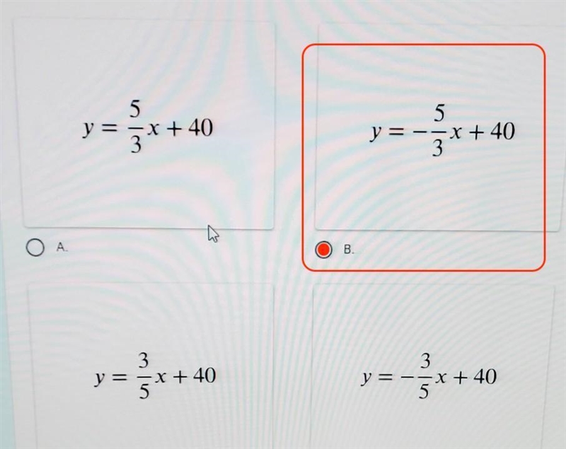 6. Which equation written in slope-intercept form represents the trend line 1 shown-example-1