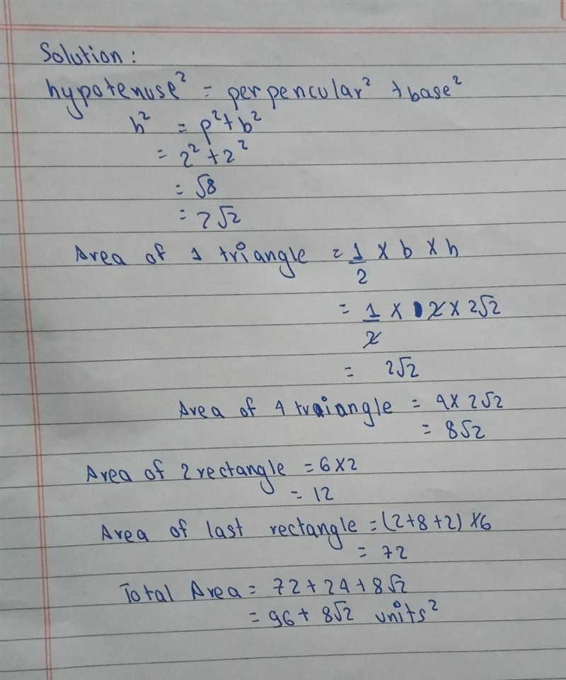 The area of the figure is how many square units?-example-1