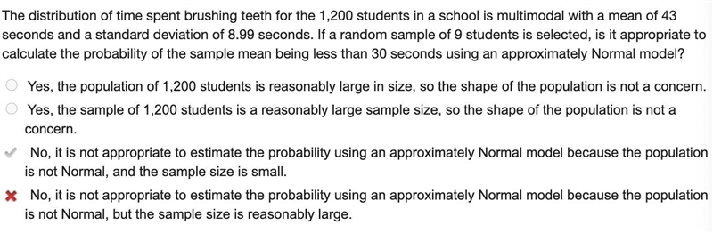 The distribution of time spent brushing teeth for the 1,200 students in a school is-example-1