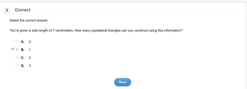 You’re given a side length of 7 centimeters. How many equilateral triangles can you-example-1