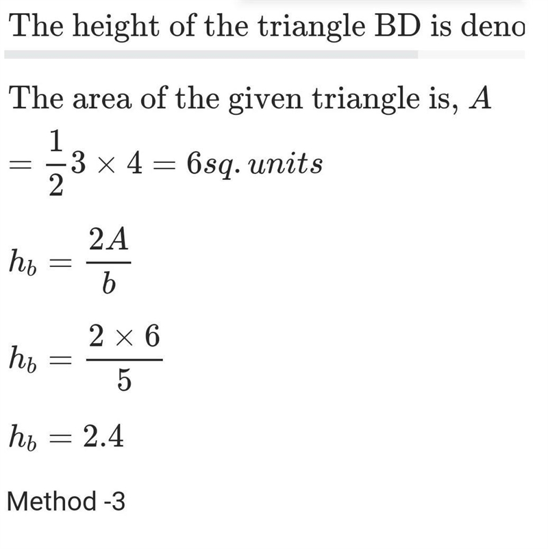 PLS HELP 20 points Triangle ABC is a right triangle with right angle B and altitude-example-2