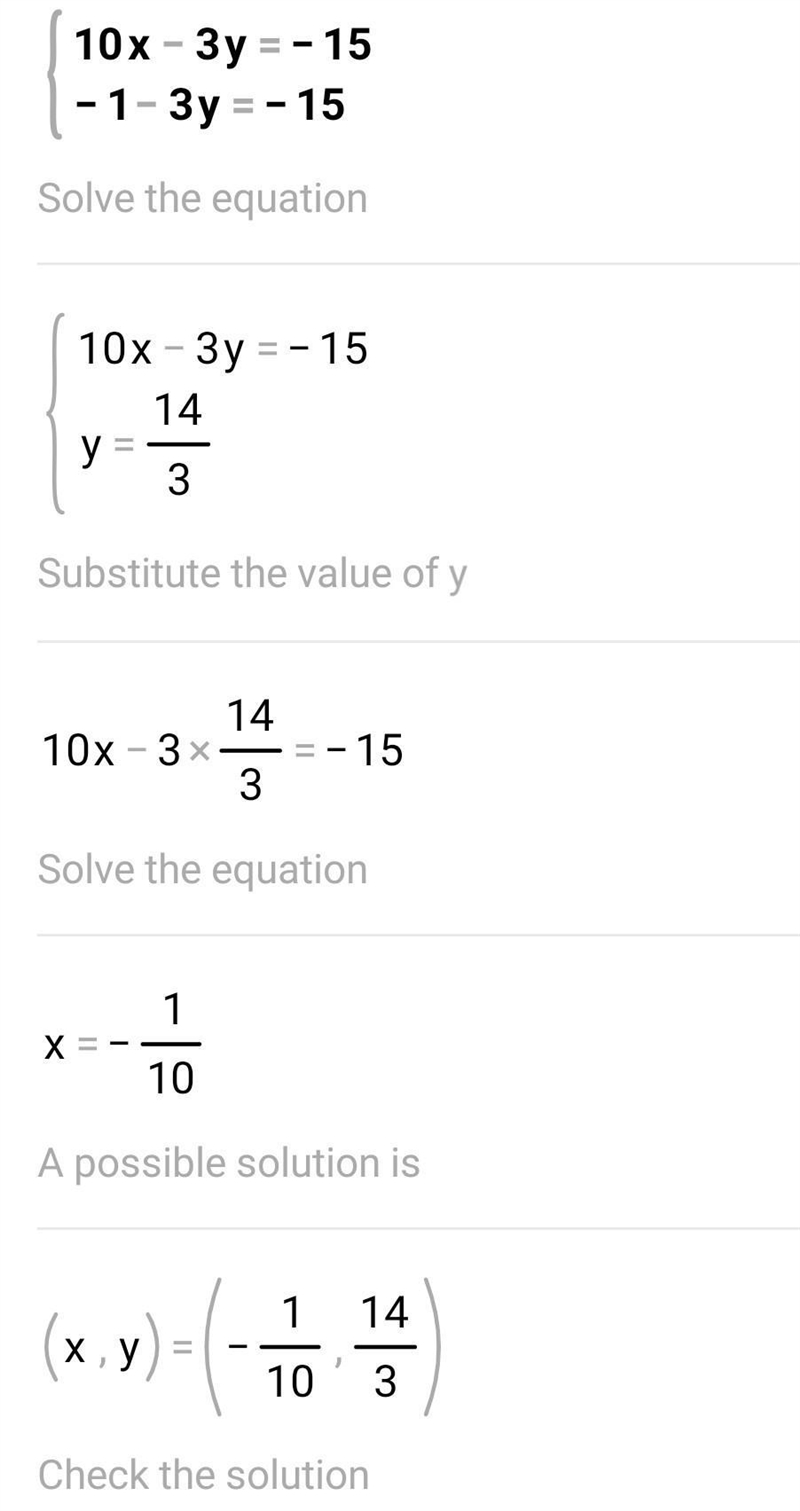 10x-3y=-15 + -1-3y=-15 ​-example-1