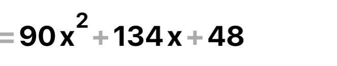 The length of a classroom is (10x+6) feet. The width of the classroom is (9x+8) feet-example-1