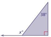 Find the measure of the exterior angle.-example-1