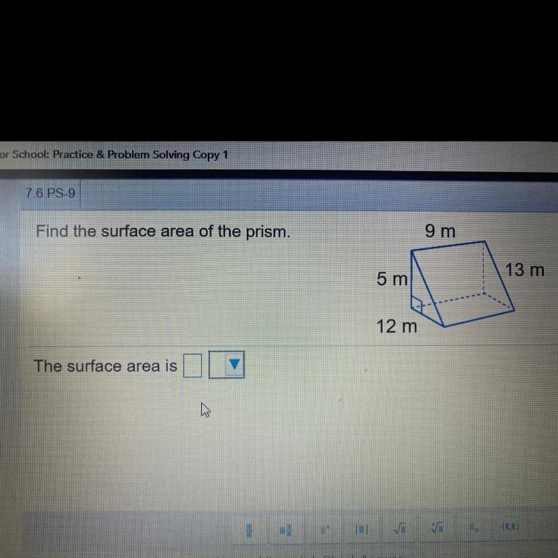 Find the surface area of the prism-example-1