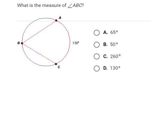 What is the measure of angle ABC?-example-1