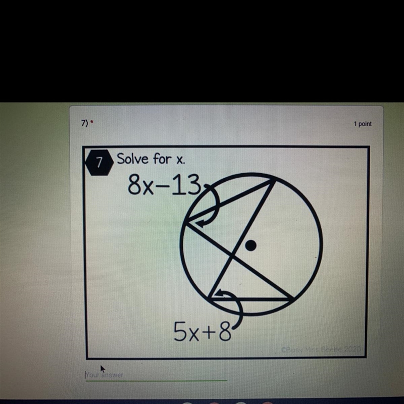 Solve for x. 8x-132 5x+8-example-1