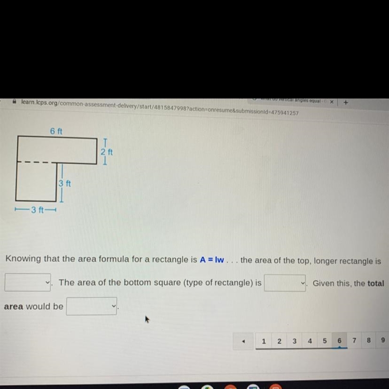 Plz help fill in the blanks the options are 108 sq ft 21 sq fr 22 sq ft-example-1