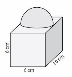 Find the surface area and the volume of the composite figure-example-1