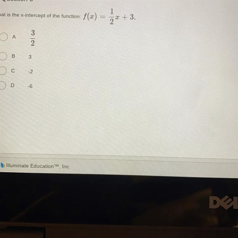 What is the x intercept-example-1