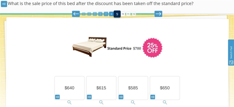 What is the sale price of this bed after the discount has been taken off the standard-example-1