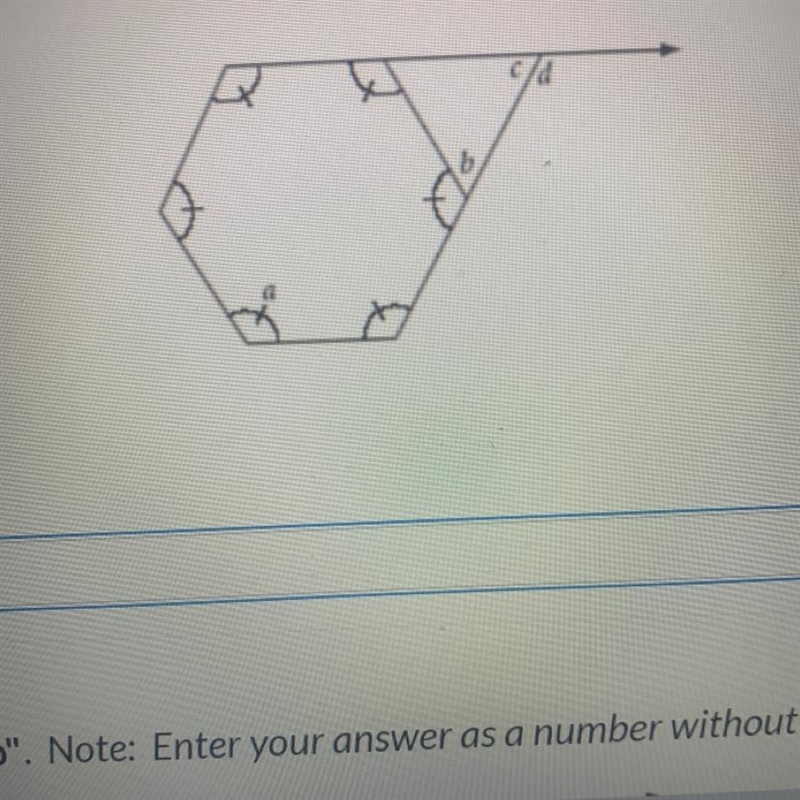 Find the measure of angle angle "a”and angle “b”, angle “c”-example-1