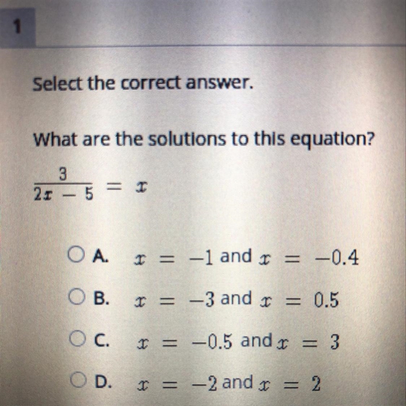 What are the solutions to this equation? PLEASE HELP ME-example-1