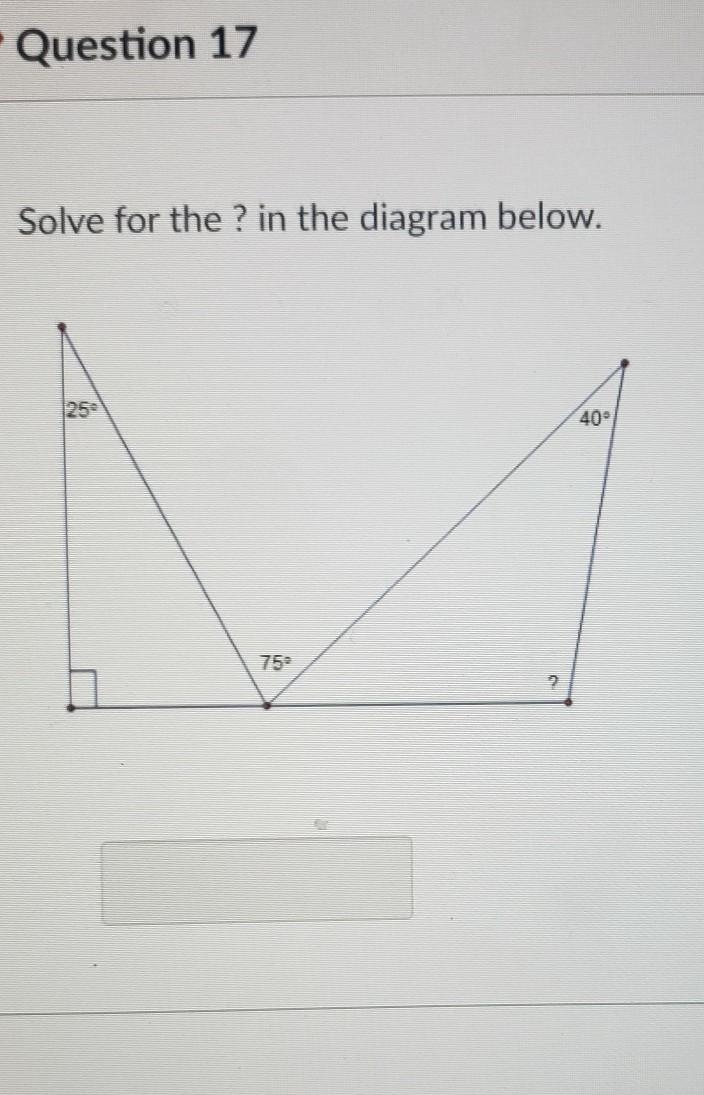 Solve for the ? in the diagram below.​-example-1