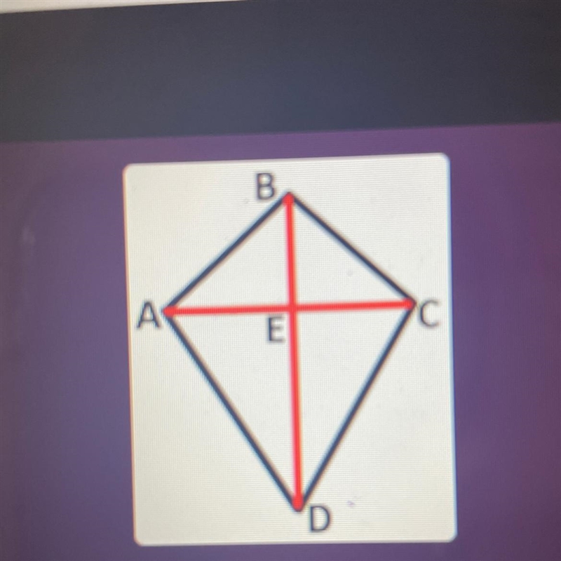 In kite ABCD, AC = 12, and CD = 16, what is ED?-example-1