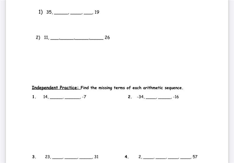 Arithmetic sequences-example-1