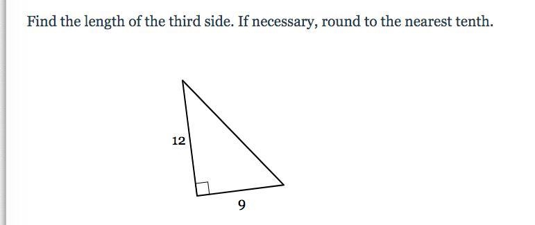 Find the length of the third side-example-1