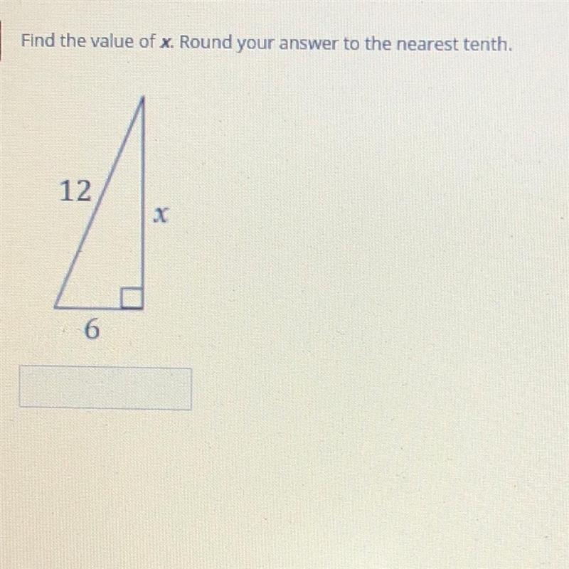 Find the value of x. Round your answer to the nearest tenth.-example-1