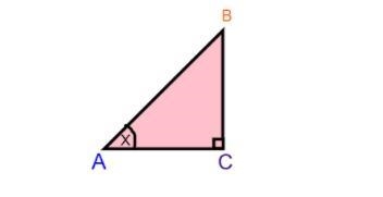 Using the right triangle below. What is the name for side BC? A) Hypotenuse B) Adjacent-example-1