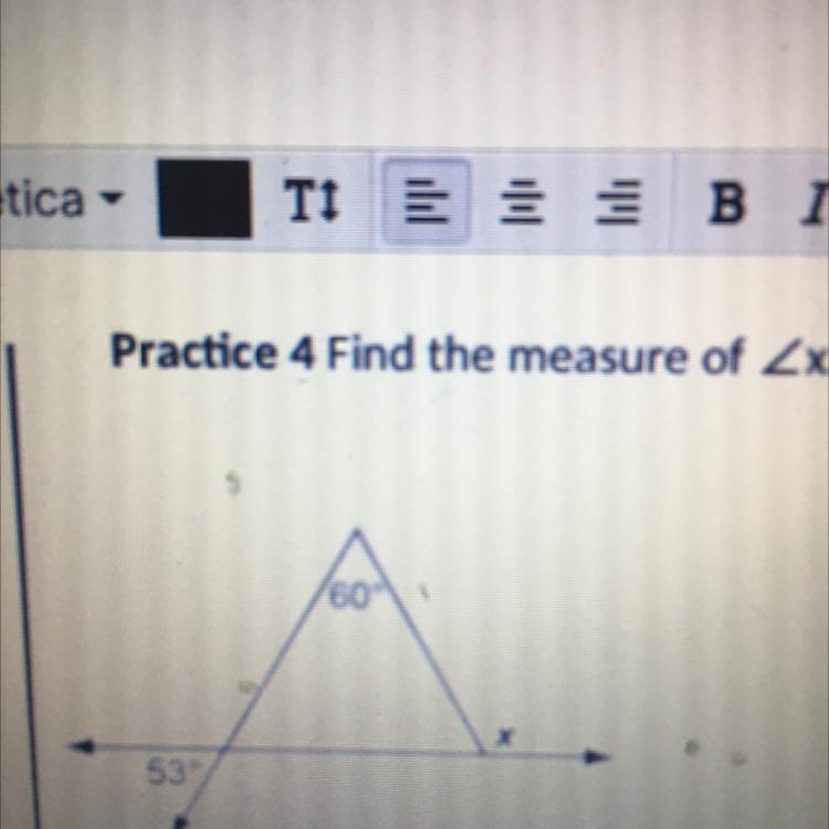 Practice 4 Find the measure of-example-1