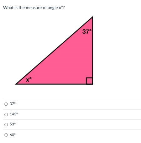 What is the measure of angle x°?-example-1