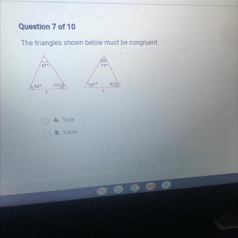 The triangles shown below must be congruent. Help please-example-1