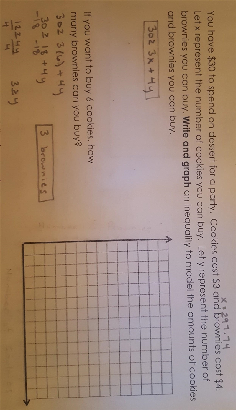 I don't understand how to create the graph. Do I put the amount of each or the cost-example-1