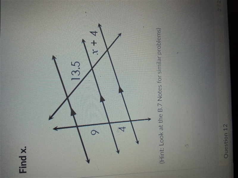 How to find x (similar triangles)-example-1