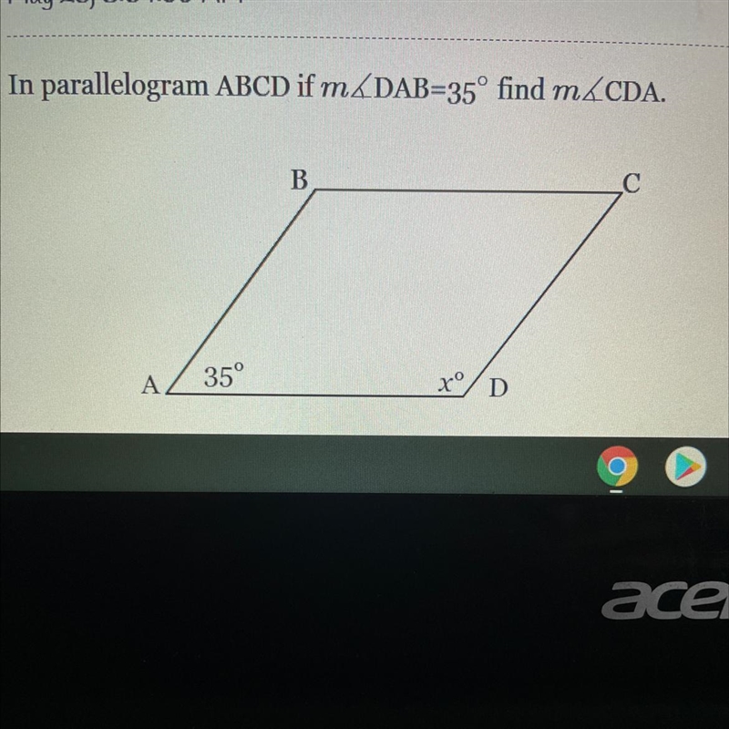 In parallelogram ABCD if m-example-1