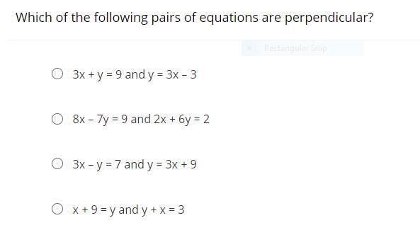 Which of the following equations are perpendicular-example-1