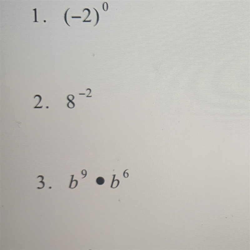 Simplify each expression. Show all work from credit. Plz help me-example-1