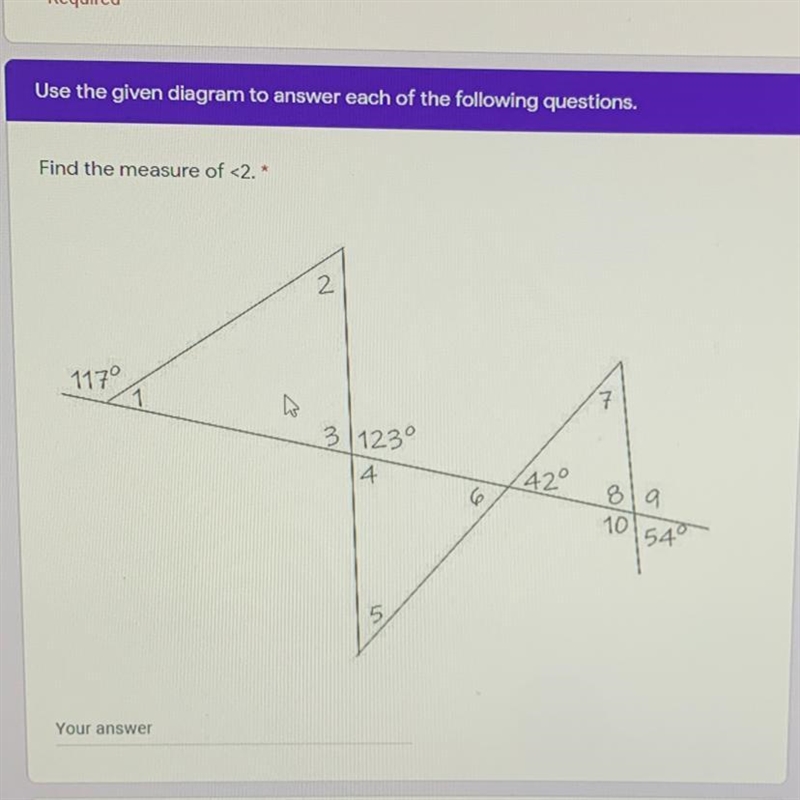 What’s the measurement of 2? please help-example-1