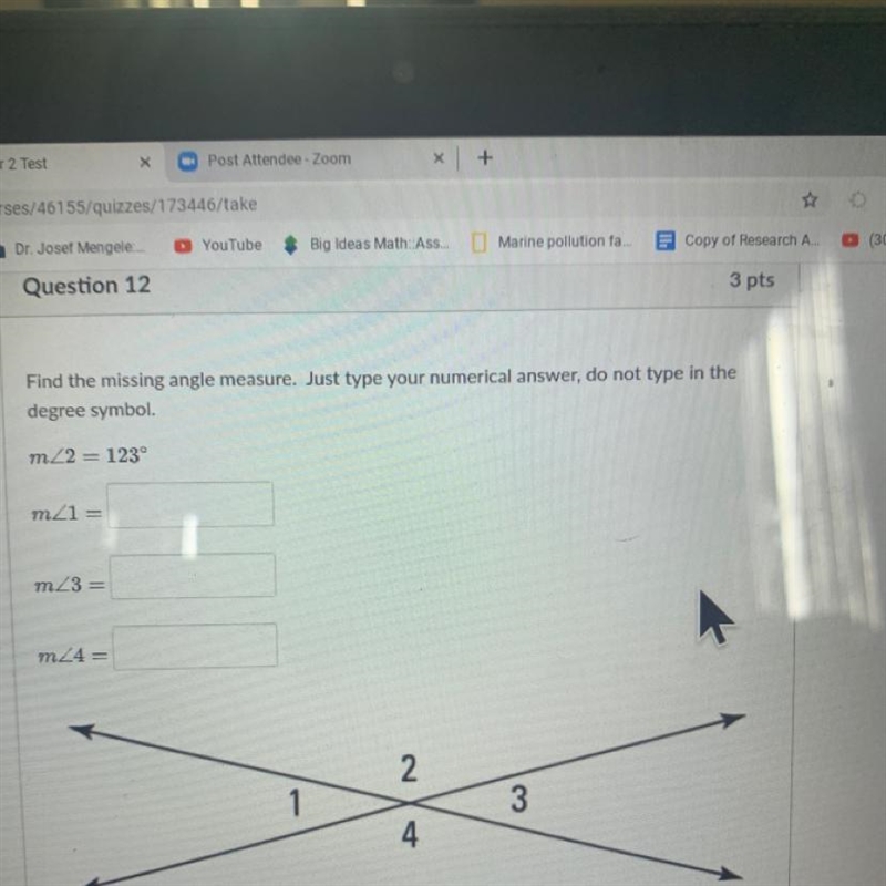 Find the missing angle measure. PLEASE HELP ASAP-example-1